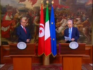 Roma - Monti riceve il Primo Ministro della Tunisia (15.03.12)