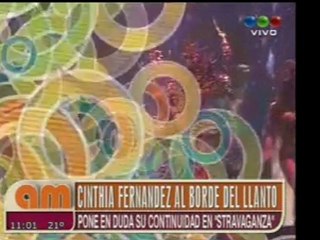 Pronto.com.ar Cinthia Fernandez enojada