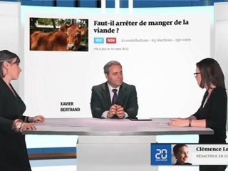 Xavier Bertrand, faut-il arrêter de manger de la viande ?