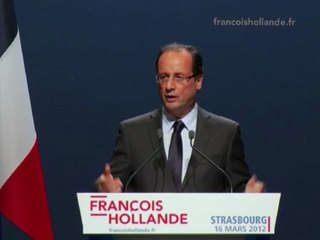 Meeting de François Hollande à Strasbourg
