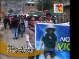 Puno Pobladores marchan en solidaridad por periodista que perdio brazo en bus Julsa