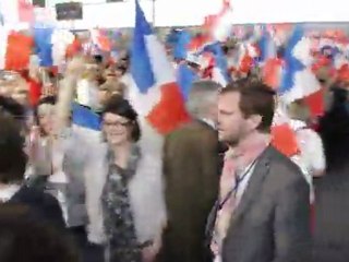 Meeting de Nicolas Sarkozy Meaux 2012 (ext.1) Arrivé de Christian Jacob
