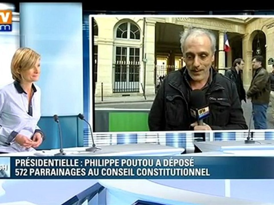 Interview de Philippe Poutou sur BFMTV le (16/03/2012)