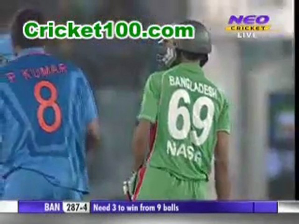 Bangladesh vs India -  Last 4 Overs of Bangladesh Batting Part 2