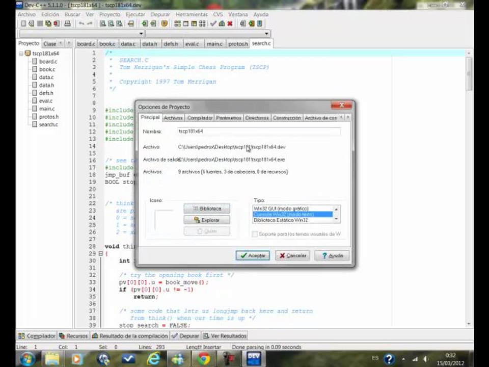 DEV-C ejecutables rapidos de 32 y 64 bit para TSCP