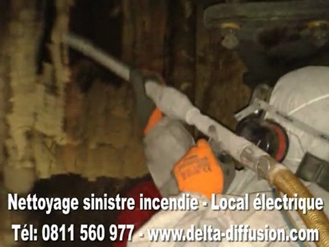 Nettoyage après sinistre incendie: delta Diffusion
