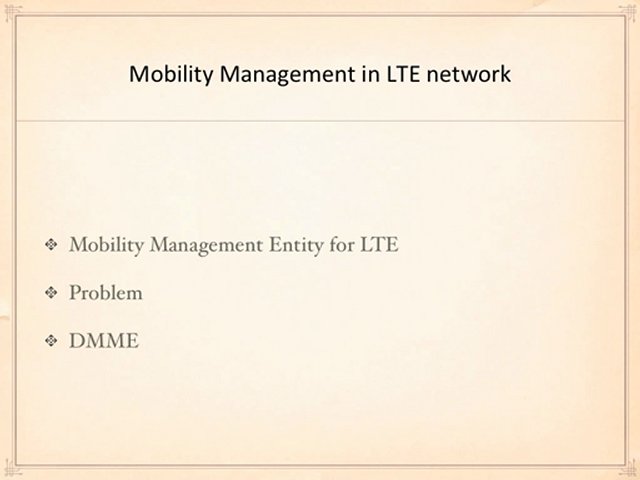 Survey of Mobility Management