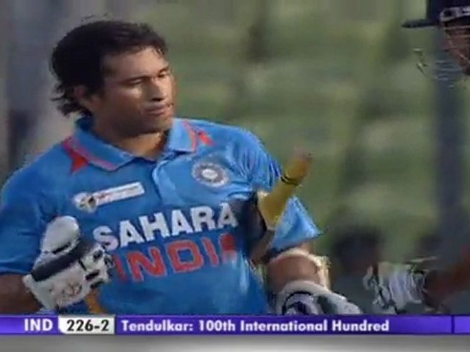 Sachin Tendulkar's 100th International Hundred