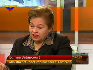 (VIDEO) Toda Venezuela 16.03.2012 Edme Betancourte ministra del Comercio  2/2