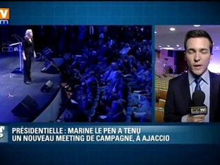 Marine Le Pen a tenu un nouveau meeting ce samedi à Ajaccio