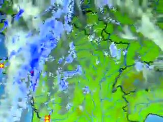 Les premiers orages de la saison du printemps 2012 sont en coure dans le sud-ouest