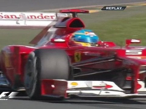 F1 2012 Melbourne FP3 Fernando Alonso Drift