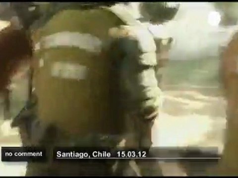 Manifestation d'étudiants au Chili - no comment