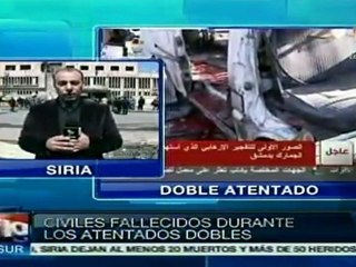 Siria: doble atentado en Damasco deja 27 muertos