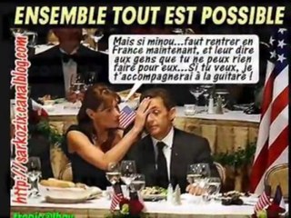 Candidature de Nicolas Sarkozy - Quelqu'un m'a dit - Parodie Carla Bruni 2012