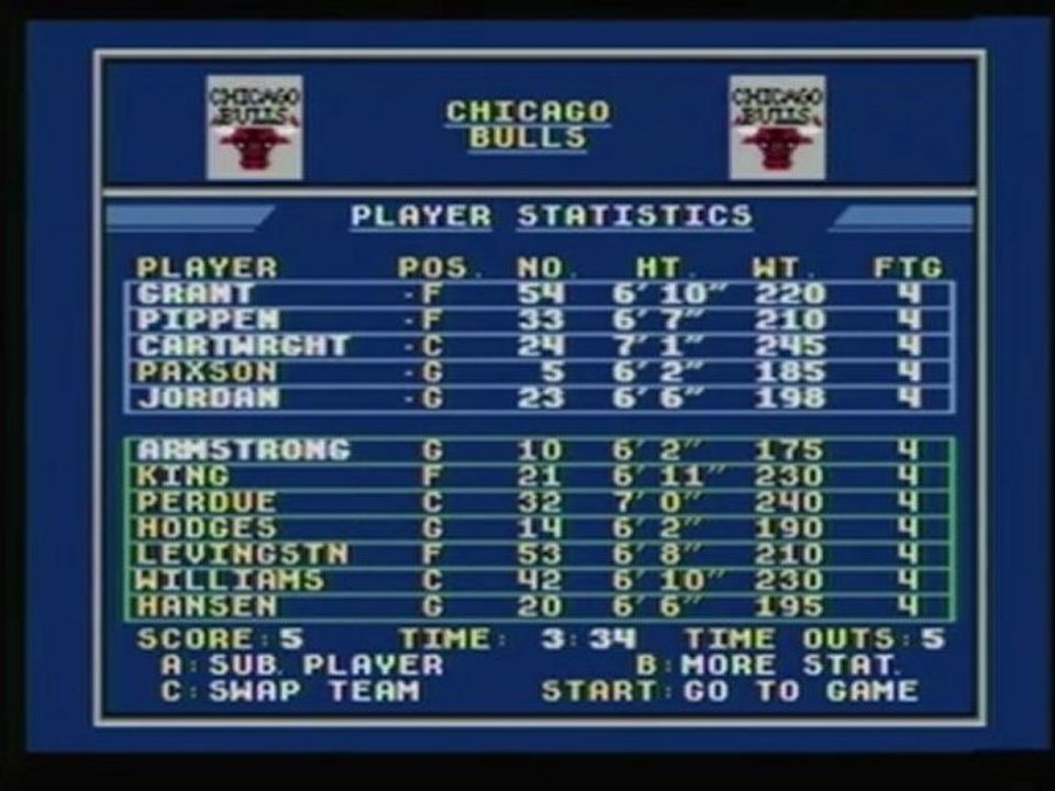 CGRundertow BULLS VS. BLAZERS AND THE NBA PLAYOFFS for Sega Genesis Video Game Review