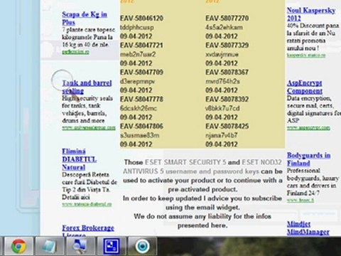Eset Smart Security 5 Username and Password NOD32 Antivirus 2012