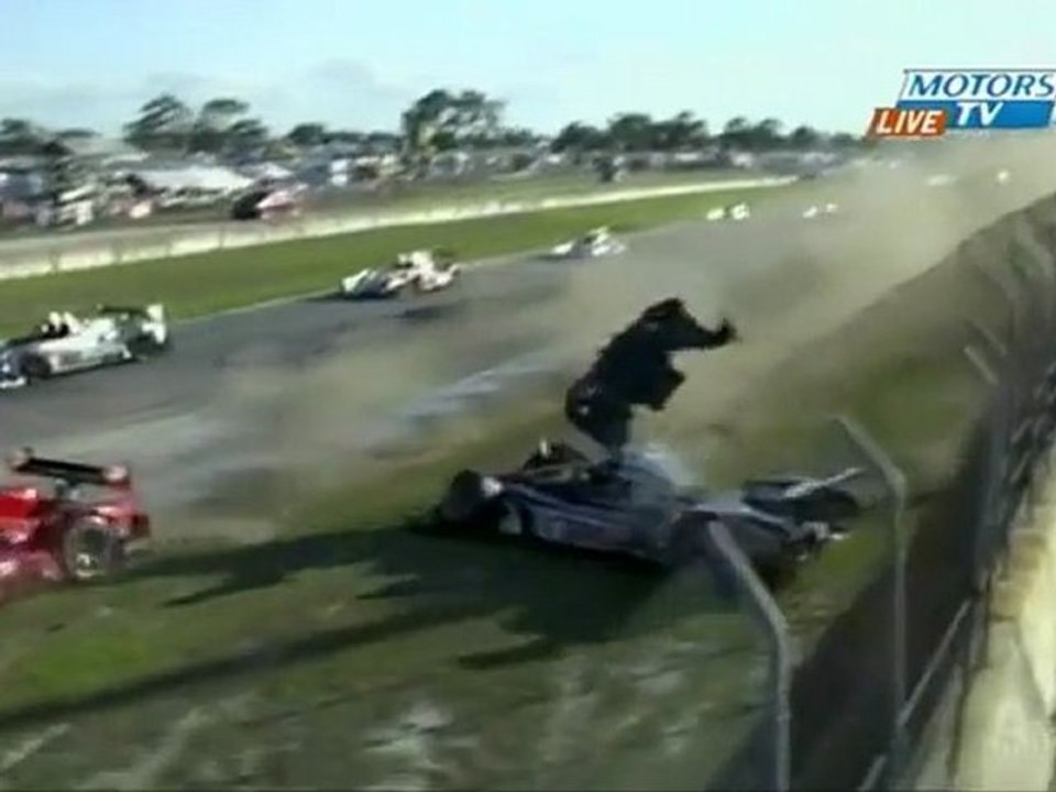 WEC/ALMS 12h of Sebring 2012 Huge crash Richard