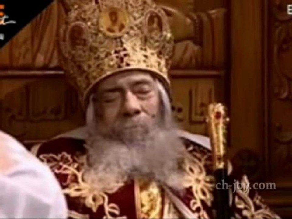 Le corps du Pape Shenouda III à la Cathédrale ce matin