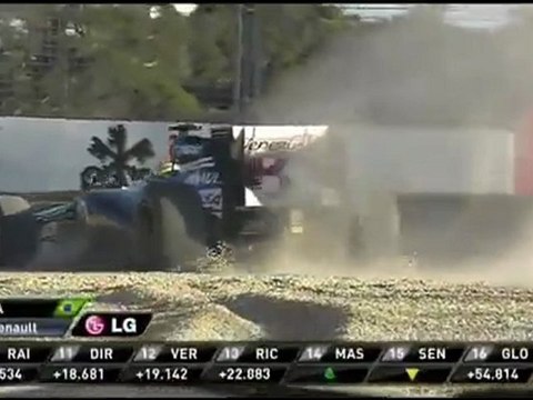 F1 2012 Australie / Course : Massa-Senna Crash