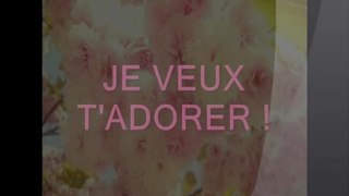 JE VEUX T'ADORER !