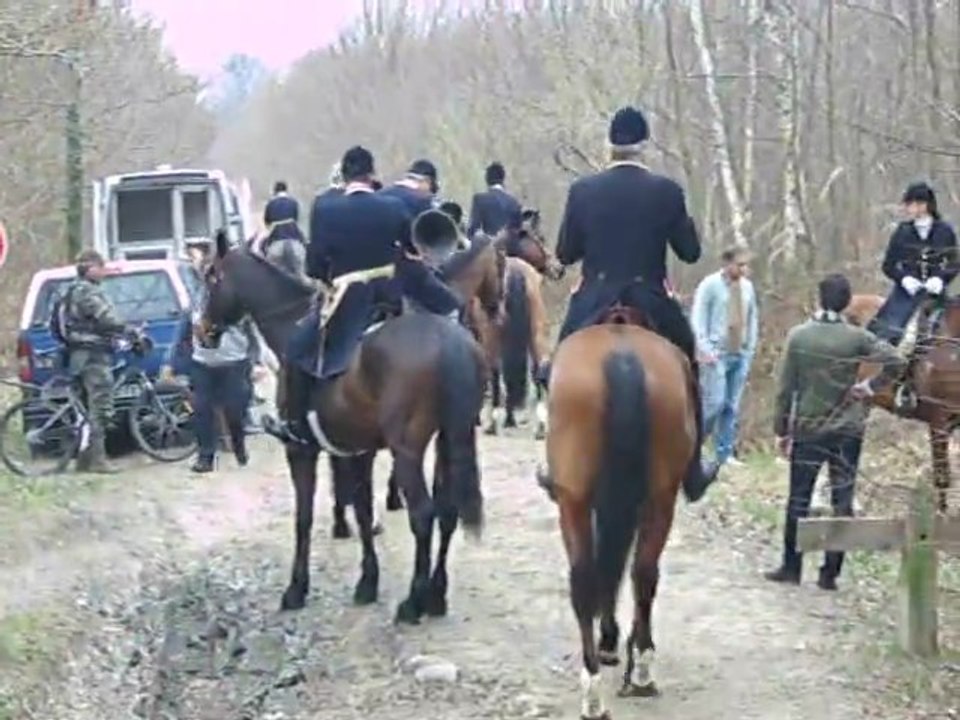 Chasse à courre : Halatte le "Départ"