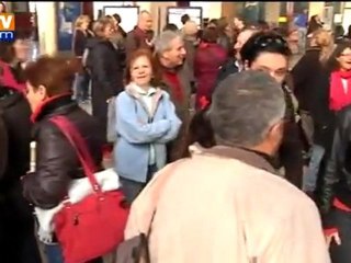 Les militants du Front de Gauche soutiennent Mélenchon