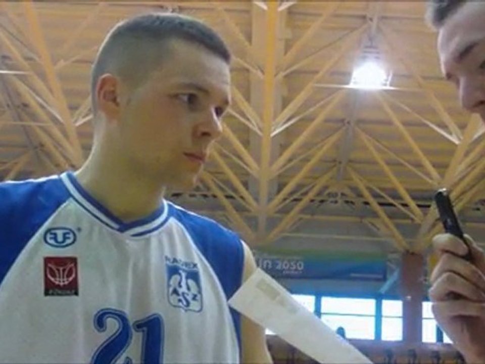 Rozmowa z najskuteczniejszym zawodnikiem spotkania AZS Radex Szczecin - Sportino Inowrocław - Maciejem Raczyńskim.