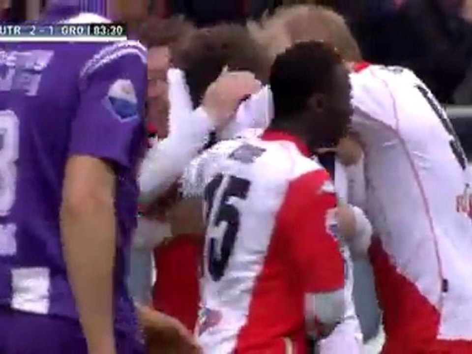 84' Doelpunt Cedric van der Gun, FC Utrecht - FC Groningen, 2-1