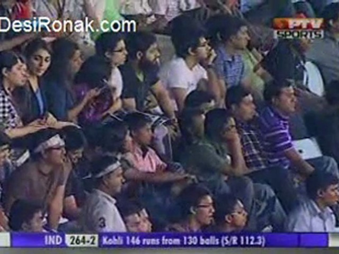 Asia Cup - Pak vs India - 18th March 2012 - Last 75 Balls For India - Part 2