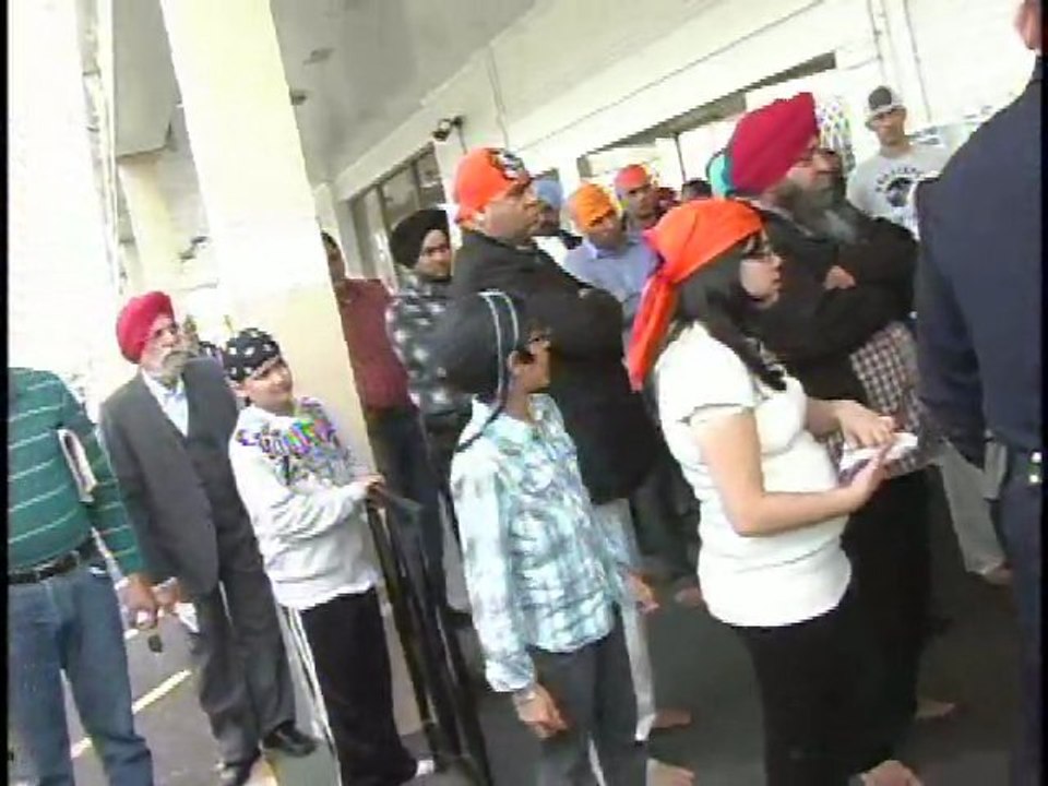 Protest @ Gurdwara Dashmesh Darbar Port Reading NJ about Membership.