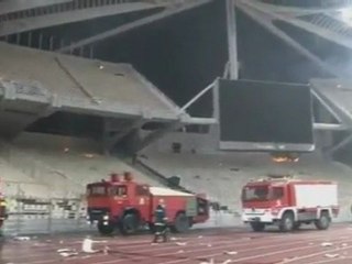 Greek soccer fans clash during match