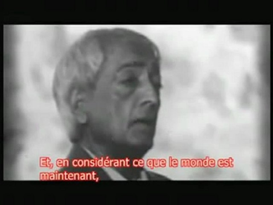 Krishnamurti Révolution psychologique
