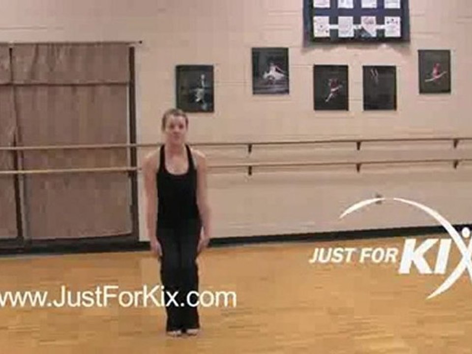 Cues to make a toe touch pop