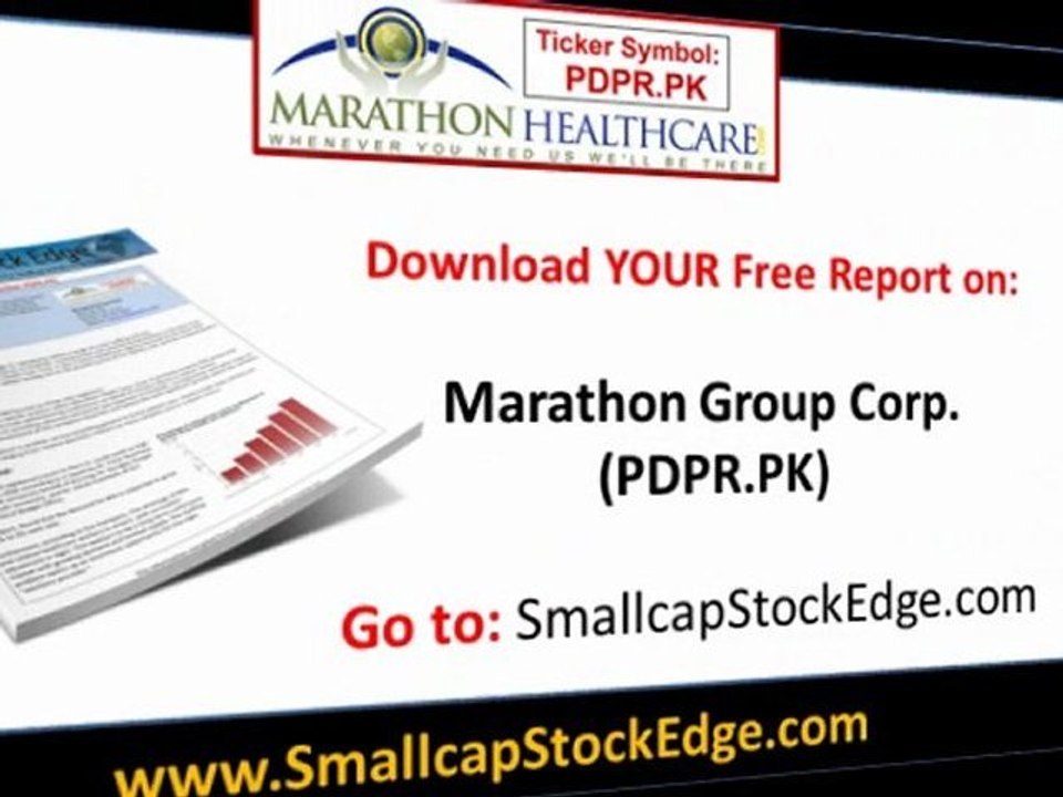 Marathon Group Corp. (PDPR, PDPR.PK) Free Report Download