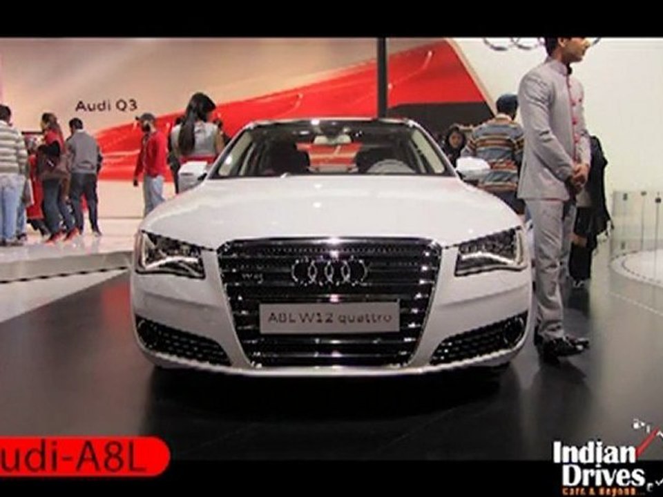 Audi A8L W12 Quattro Displyed at Auto Expo