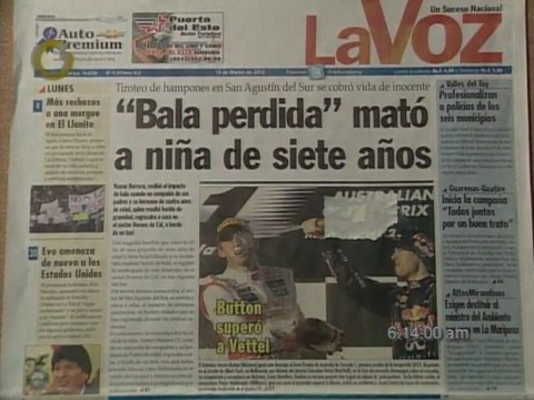 Titulares de Primera Página este 19 de Marzo