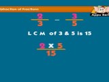 Learn Fractions - Subtraction of Fractions