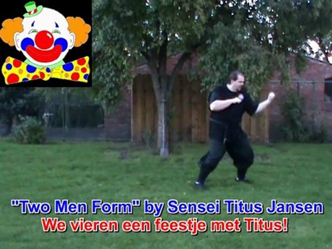 Clown Ninjitsu met Sensei Titus Jansen Koga Ninjutsu Winschoten