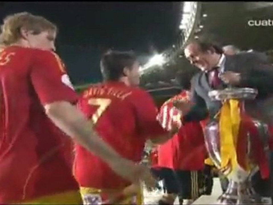Alemania 0-1 Espana. Final Eurocopa 2008. Gol y Celebracion