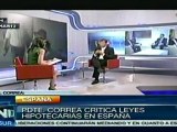 Correa critica leyes hipotecarias de España