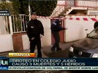 Ataque contra escuela judía en Francia, tres muertos