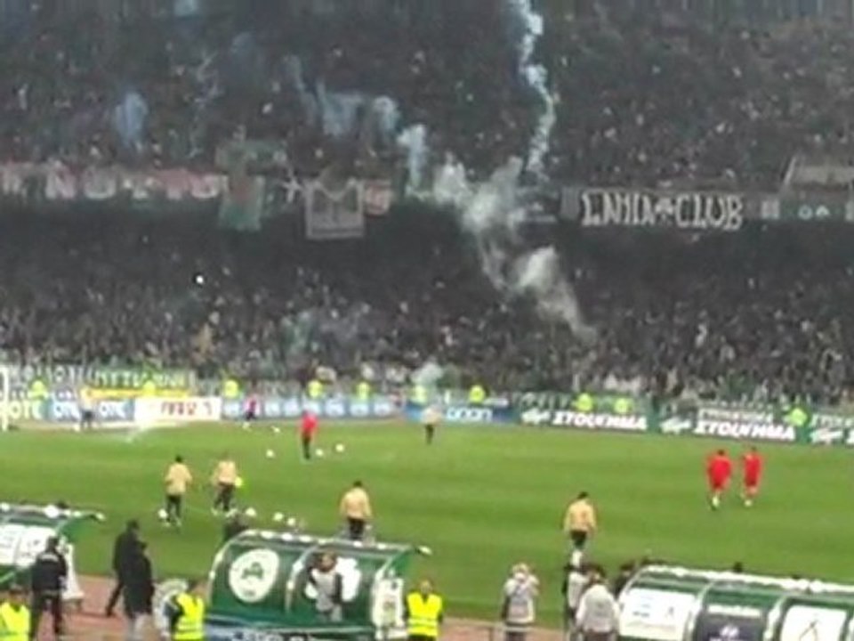 Επεισόδια στο ΟΑΚΑ (ΠΑΟ - Ολυμπιακός) Part 1