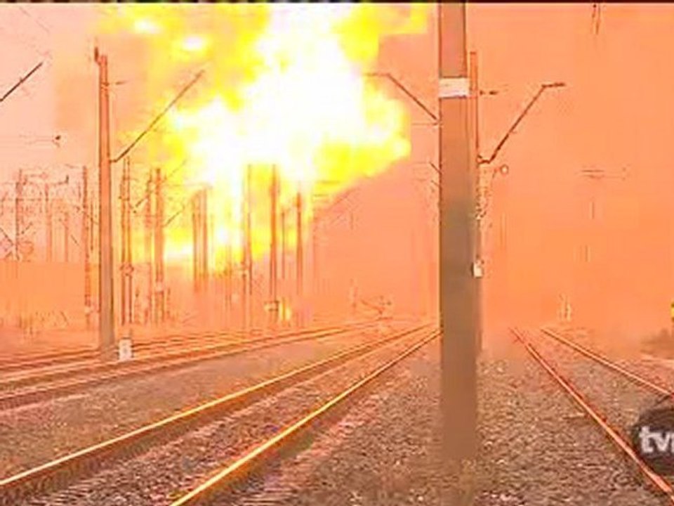 Grosse boule de feu en Pologne