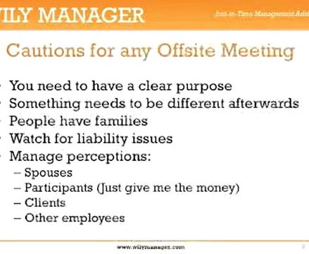 Company Retreats & Offsite Meetings - A Step by Step Guide for Managers.
