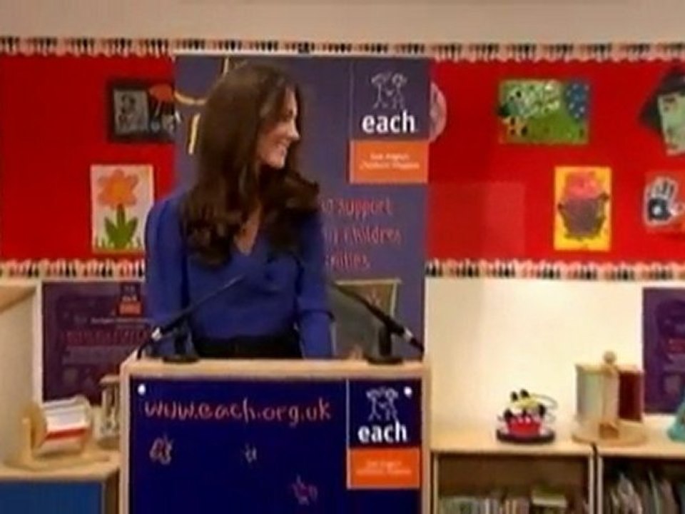 Kate makes first public speech