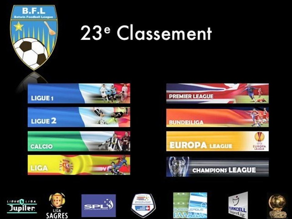 B.F.L. Classement °23-2012