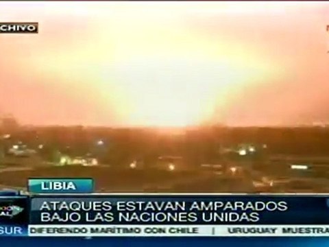 Primer aniversarios de bombardeos contra Libia
