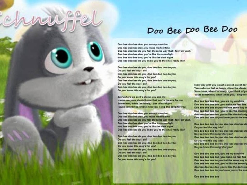 Schnuffel ~ Doo Bee Doo Bee Doo English Lower Pitch Lyrics