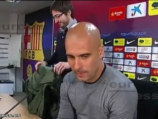 Pep Guardiola en la Ciutat Esportiva